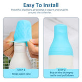 20 Pack Travel Essentials Silicone Bottle Covers, Cruise Ship Essentials, Travel Accessories Luggage for Women Men, Elastic Sleeves for Leak Proofing, Fit Most Travel Size Bottles Toiletries