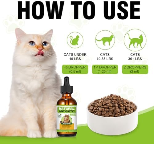 Natural Antibiotics for Cats,Cat Antibiotic,Antibiotics for Cats,Cat Multivitamin,Cat Immune Support,Supports Cat Allergy Itch Relief,Cat Supplements,Cat Allergy Support