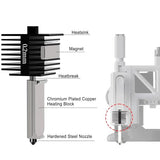 2 Pack A1 Mini/A1 Hotend Print Head Hot End Kit Extruder Upgrade High-Temperature 0.4MM Hardened Steel Nozzle Replacement with 4PCS Silicone Cover Sock for Bambu Lab 3D Printer Accessories