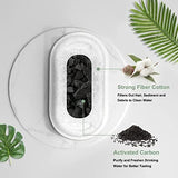 Cat Water Fountain Filters, Compatible with Stainless Steel Pet Fountain 8 Filters with 8 Sponges Replacement Filters for Cat Fountain (4 Filters& 4 Sponges)