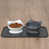 Kitty City Raised Cat Ear Bowls, Large Bowls 2pk (Modern)