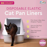 Alfapet Elastic Cat Litter Box Liners - Extra Giant 10 Count - Tear-Resistant Cat Litter Bags - Waterproof Kitty Litter Liners - Fits Litter box Pan Sizes XL, Giant, X-Giant, 37" x 18", 20 lb Capacity
