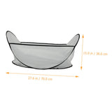 BCOATH Pet Shearing Bib Dog Haircut Apron Washable Hair Collector Foldable Grooming Hair Catcher for Home Use Cats and Dogs
