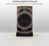 Audiosoul High-Density Studio Monitor Isolation Pads 10x13x2 inches for 6.5, 7 and 8 Inches Large Speakers - Pair of Base That Prevents Vibrations - Fits Most Stands