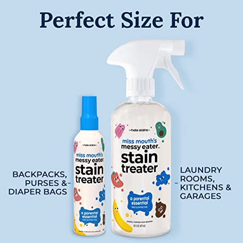 Miss Mouth's Messy Eater Stain Treater Spray - 16oz Stain Remover - Newborn & Baby Essentials - No Dry Cleaning Food, Grease, Coffee Off Laundry, Underwear, Fabric