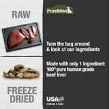 PureBites Beef Freeze Dried Dog Treats, 1 Ingredient, Made in USA, 44oz