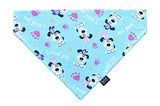 Easter over the collar dog bandana, pastel color spring no tie slip on pet neckerchief (Easter I woof you, X-Small)