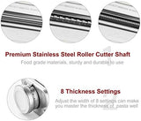 Pasta Attachment for KitchenAid Stand Mixer Included Pasta Sheet Roller, Spaghetti Cutter and Fettuccine Cutter Pasta Maker Stainless Steel Accessories 3Pcs by Gvode