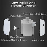 Ultra-Quiet Replacement Pump for Stainless Steel Cat Water Fountains - SMA-800 Motor - Safe and Easy to Clean with Low Voltage DC 5V and USB Cable (Pump+Brush)