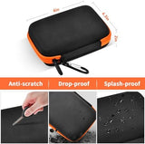 Hard Case Compatible with SIMO Solis 5G WiFi Mobile Hotspot, Travel Router for Hotel WiFi Storage Holder Bag with Mesh Pocket for Charger USB Cable and Accessories (Box Only) - Black