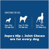 Jope Hip and Joint Dog Chews with UC-II® Collagen - More Effective Than Glucosamine - Veterinarian-Developed - Recommended for Small, Medium and Large Dogs - Cold-Pressed & Third-Party Tested
