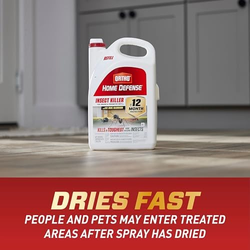 Ortho Home Defense Insect Killer for Indoor & Perimeter Refill2, Controls Ants, Roaches, Spiders, and More, 1 gal. (Pack of 2)
