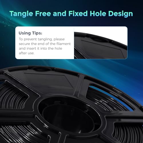 FLASHFORGE PLA Flexible 1.75 mm, 4X longer stretch 3D Printer Filament 1Kg (2.2lbs) Spool - Dimensional Accuracy +/- 0.02 mm, Ideal for Printing Soft Accessories