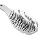 CALISTA Smoothie Hair Brush | Vented Design & Flexible Bristles Work in Wet & Dry Hair | Ergonomic Handle Detangles Without Pulling | Pain-Free Hair Accessories | All Hair Types (White)