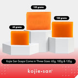 Kojie San Skin Soap - Original Kojic Acid Soap that Reduces Dark Spots, Hyperpigmentation, & Scars with Coconut & Tea Tree Oil – 65g x 6 Bars