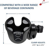 Crescendo CR15 Mic Stand Drink Holder for Mic Stands - Versatile and Durable - Mic Stand Cup Holder, Also Music Stand Accessories and Drum Set Cup Holder for Stage and Practice
