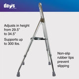 Days Hemi Walker, Mobility Aid for Elderly, Handicapped, Disabled users, One Arm or Hand Walker, Folding Walker, Aluminum Support Walker, Height Adjustable, Weight Capacity of Up to 300 Pounds