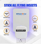 Indoor Plug in Fly Trap for Flies Moths Gnats with 8 Refills, Insect Catcher, Flying Insect Flea Trap, Compatible Safer Home Refill, Fruit Fly gnat Insect Killer