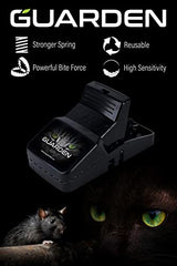 Rat Traps That Work Indoors and Out (6 Pack) Catch Rats, Mice, and Voles Fast with These Simple to Bait, Safe to Set, Non Electric Rat Trap for Home, Yard, and Barn