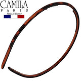 Camila Paris AD105 French Fashion Headband for Women, Skinny with Teeth for Strong Hold Grip Women's Hairband, Very Flexible, No Slip and Durable Styling Girls Hair Accessories, Made in France