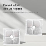 16-Pack Cat Water Fountain Filter Compatible With Catit Pixi Water Fountain Filter Replacement Triple Action Water Filter, 4 Pump Tubes 1 Hard Brush