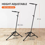 Universal Guitar Stand, Height Adjustable Acoustic Guitar Stand Floor for Electric Guitars Bass Accessories Banjo Stand, Folding Tripod Guitar Stands for Single Guitars & Basses (1 PC)