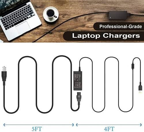 Replacement 65W Lenovo Laptop Charger for Lenovo Thinkpad T470 T470S T460 E531 E570 E560 L470 L460 L440 T440 T450 T540P X270 X250 X240 ADLX65NLC2A ADLX65NCC3A ADLX65NCC2A AC Adapter Power Cord
