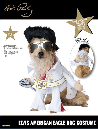 Elvis Presley, American Eagle Costume, X-Small for Teacup Sized Dogs