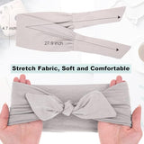 6 Pieces Adjustable Headbands for Women Elastic Knotted Boho Headbands For Women Fashion Wide Headband Hair Scarf Headband Yoga Workout Head Bands Hair Accessories Band