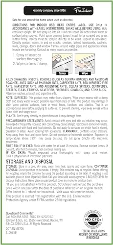 Raid Essentials Ant Spider, and Roach Killer Aerosol Spray, Child & Pet Safe, Kills Insects Quickly, 10 Ounce, 6 Pack (6), 331877