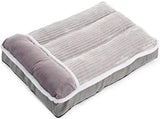 Large Dog Bed with Pillow for Crate Kennel, Sofa Dog Bed, Super Soft pet Bed for Medium, Jumbo, Furniture