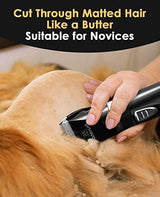oneisall Cat Clippers for Matted Hair, Quiet Cat Shaver for Long Hair, Cordless Cat Hair Trimmer for Grooming, 2 Speed Pet Shaver Cat Grooming Kit for Cats Small Dogs Animals (Black)
