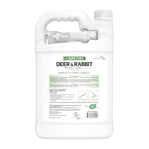 Liquid Fence Deer & Rabbit Repellent Ready-to-Use, 1-Gallon, 2-pack