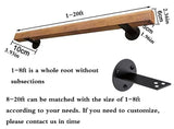 Wooden Handrails, 1-20ft Non-Slip Staircase Handrail, for Home Garden Corridor Lofts Kindergarten Guardrail Decking Railings, Wall Mounted Barrier-Free Staircase Grab Bar for Elderly (Size : 2ft)