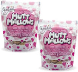 The Lazy Dog Cookie Co. Soft Dog Treats, Mutt Mallows Strawberry Smoochies, for Small, Medium and Large Dogs, Wheat-Free, Baked in The USA, 5 oz. (Pack of 2) Strawberry