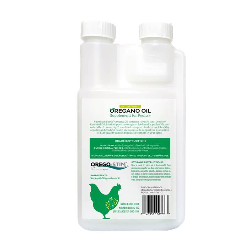 Oregano Oil Supplement for Poultry, 16 oz Bottle