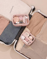 Pocmimut Makeup Bag,Small Makeup Bag Clear Travel Makeup Bag Car Accessories Storage for Women,Travel Essentials Organizers,Pink