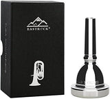 EastRock Standard Tuba Mouthpiece, Silver Plated Tuba Mouthpiece Size 67C4, Tuba Player Replacement Tuba Parts Vacuum Packed