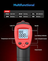 Wintact Infrared Thermometer Temperature Gun -58℉ to 986℉, Digital IR Heat Surface Temp Gun, Non-Contact Laser Thermal Gun for Cooking Food, BBQ, Pizza Oven, Grill, Griddle Accessories