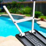 PetStep Pool Ramp for Dogs - (Standard Legs, Graphite/Gray) - Small and Large Dog Pool Ramp for Above-Ground and In-Ground Pools