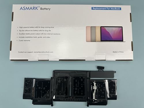 Battery Replacement for MacBook Pro A1502 (Early 2015, Mid 2014, Late 2013) Retina 13-inch A1493/A1582 Battery