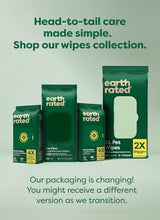 Load image into Gallery viewer, Earth Rated Pet Wipes for Dogs and Cats, Hypoallergenic, Cleaning and Hydrating, for Grooming Paws, Body and Butt, Unscented, 400 Count
