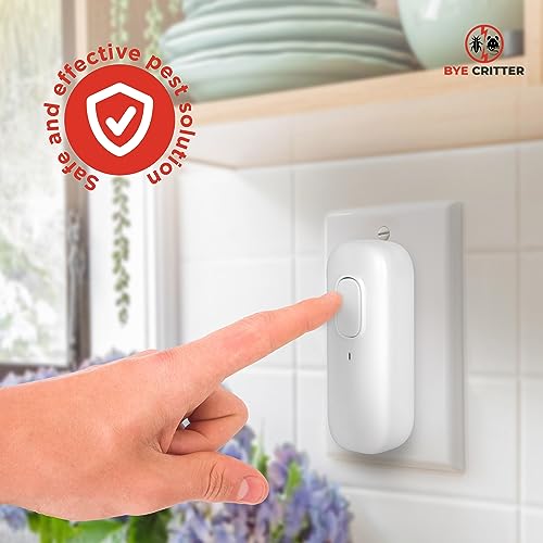 Bye Critter, Pest Defense, Bye Critter Ultrasonic Repellent for Mice, Pest Defence, Bye Critter Ultrasonic Pest Repeller