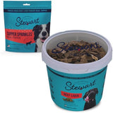 Stewart Single Ingredient Freeze Dried Raw Dog Treats (Beef Liver 21 Ounce + Supper Sprinkles 2.5 Ounce), High Protein, Training Treats or Meal Topper