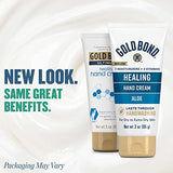 Gold Bond Healing Hydrating Lotion, 14 oz., With Aloe, Moisturizes, Immediate 24-Hour Hydration & Healing Hand Cream, 3 oz., With Aloe, Moisture That Lasts Through Handwashing