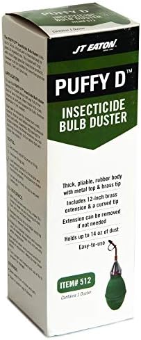 Puff-D 512 Puffy-D Bulb Insecticidal Duster, Heavy-Duty Dust Applicator for Pest Control, Green