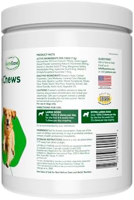 Lintbells YuMOVE Joint Supplement Dog Chews - Contains Glucosamine, Green Lipped Mussel - Natural Relief from Hip Ache, Stiff Joints - 1 Month’s Supply (Large & X-Large)