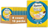 Temptations Lickable Spoons Adult Wet Cat Treat, Savory Salmon and Tempting Tuna Flavor, 10 Grams, Pack of 12 (96 Total Spoons)