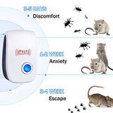 Ultrasonic Pest Repeller 6 Packs, Electronic Plug in Sonic Repellent pest Control for Bugs Insects Roaches Mice Spiders Rodents Mosquitoes