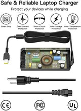 65W Laptop Charger Replacement for Lenovo Laptop Thinkpad Computer AC Power Adapter - Square Yellow Tip